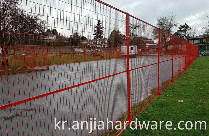 temporary building site fence